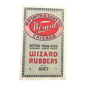 Wizard Rubbers Boot Catalog R.P. Smith Chicago Rubber Advertising Booklet 1917